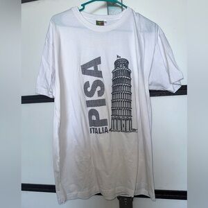 White Pisa Graphic Short Sleeve Tee